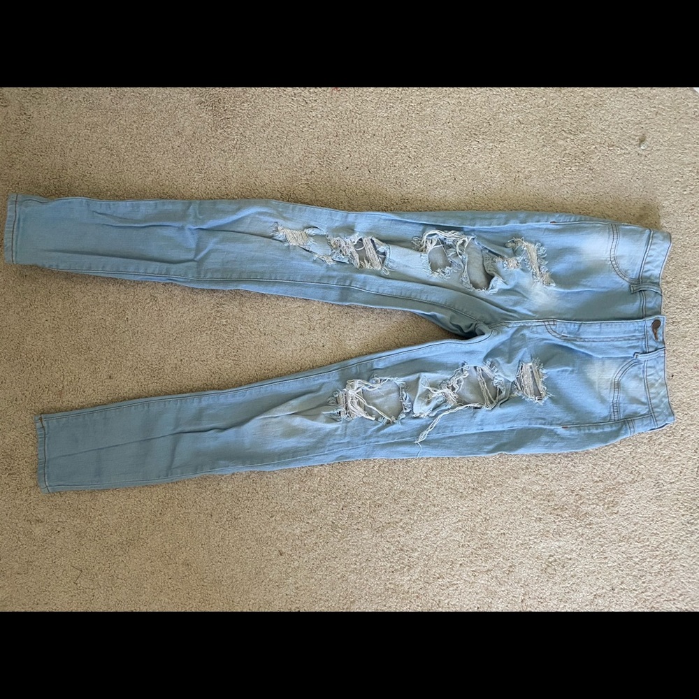 Ripped fashion nova jeans